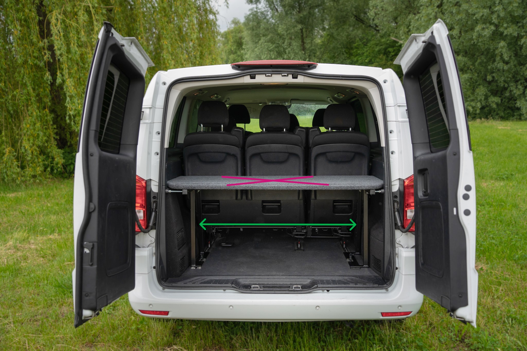 Multiflexboard für Vito mit extralangem Radstand ** Nur Gestell **